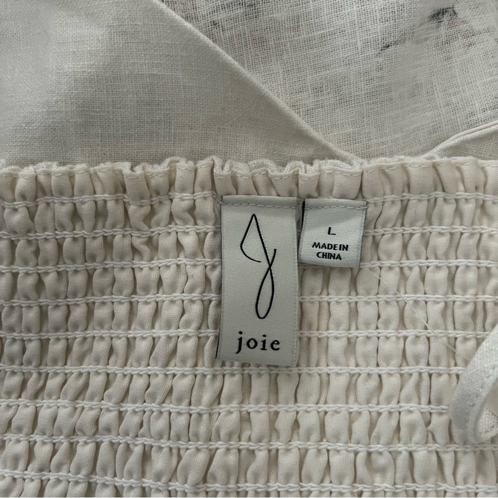 Joie NEW Linen Floral A-line Midi Summer Dress - Picture 10 of 15